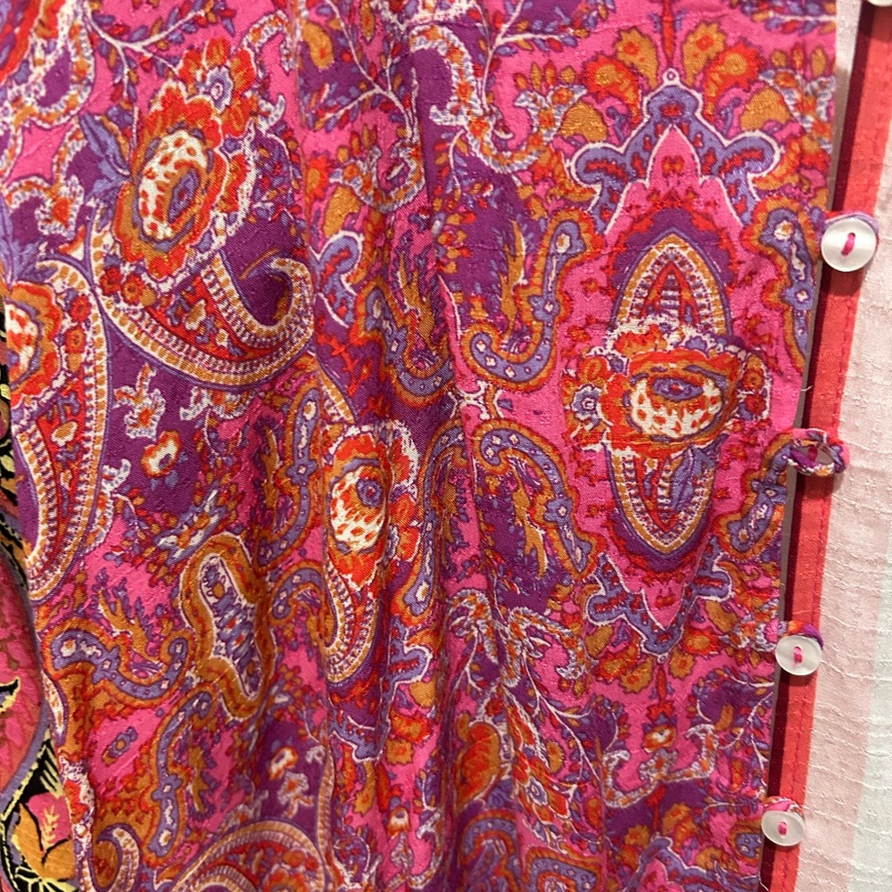 NWT Free People paisley button shirt! - Picture 5 of 6